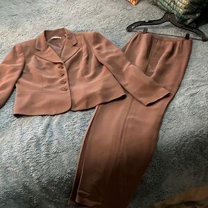 Kate Hill Chocolate Brown Women's Pantsuit